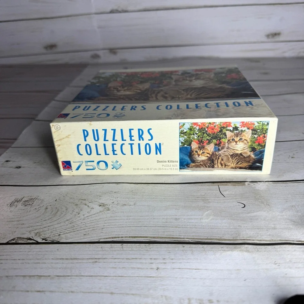 Denim Kittens 750‎ Piece Cat Puzzle 2008 Puzzlers Collection New Sealed